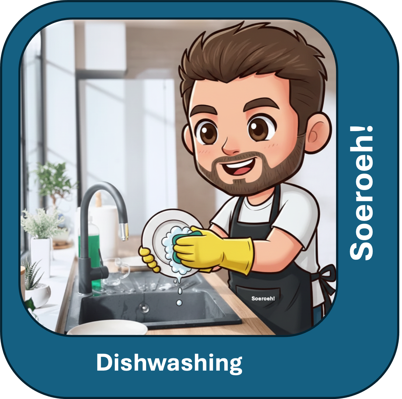 Cuci piring (dishwashing) - Per Hour